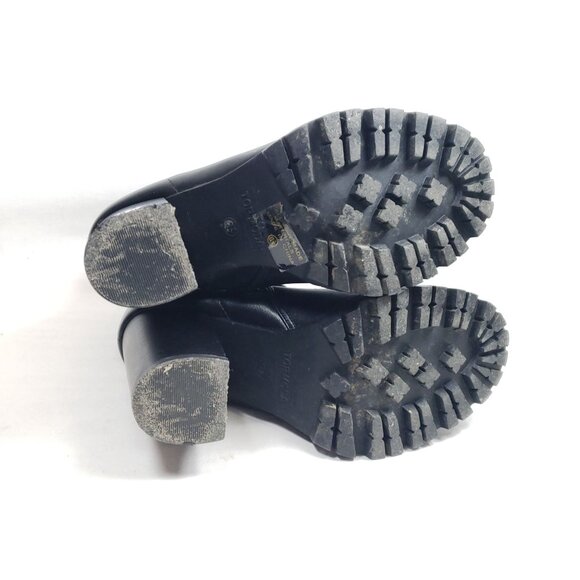 Top Moda Women's Size 6.5 Chunky High Heel Bootie Black - Picture 8 of 8